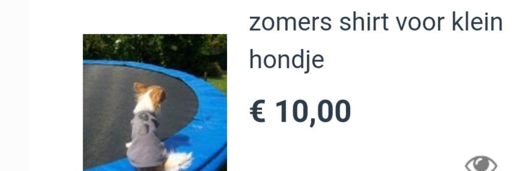 T-shirt voor mini hondje, Enlèvement ou Envoi, Comme neuf