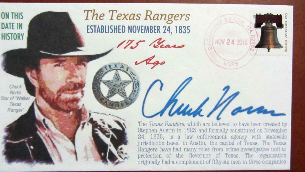 FIRST DAY COVER- LEGENDS OF AMERIKA- CHUCK NORRIS., Ophalen of Verzenden, Gestempeld, Overige thema's