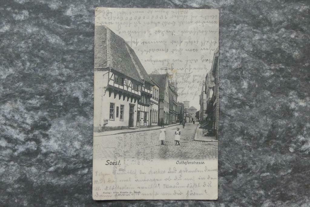 Postkaart 10/10/1905 Soest Osthofenstrasse, Duitsland, Verzamelen, Ophalen of Verzenden, Voor 1920, Gelopen, Duitsland