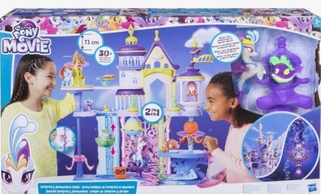 My Little Pony kasteel (The Movie Canterlot en Seaquestria), Kinderen en Baby's, Speelgoed | My Little Pony, Nieuw, Ophalen of Verzenden