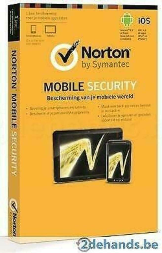 NORTON MOBILE SECURITY 1 JAAR, Télécoms, Téléphonie mobile | Software, Enlèvement ou Envoi, Neuf