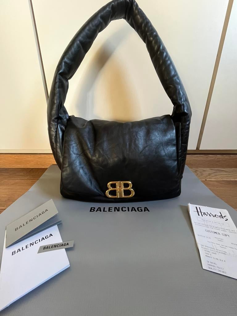 Balenciaga Monaco sling bag medium, Ophalen, Zo goed als nieuw, Zwart