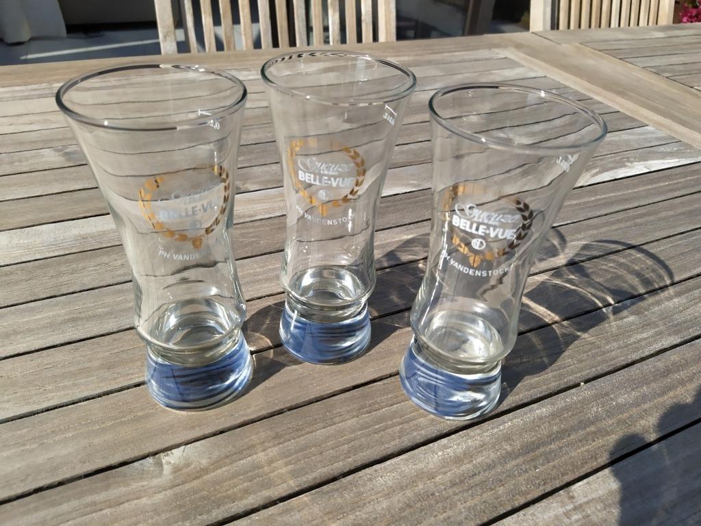 3 verres "Gueuze Lambic Belle-Vue" Ph. Vandenstock, Enlèvement