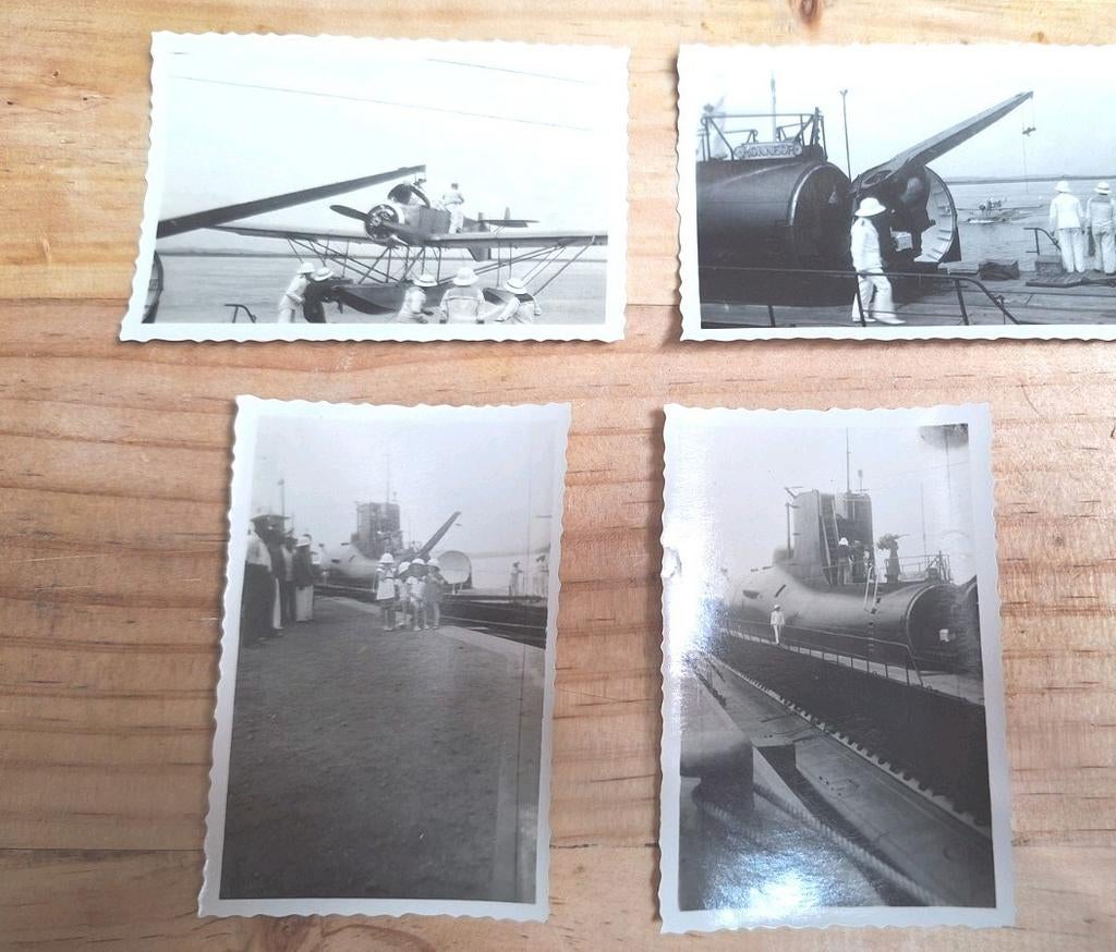 Photos sous n-marin SURCOUF et Hydravion 1939, Collections, Enlèvement ou Envoi, Comme neuf