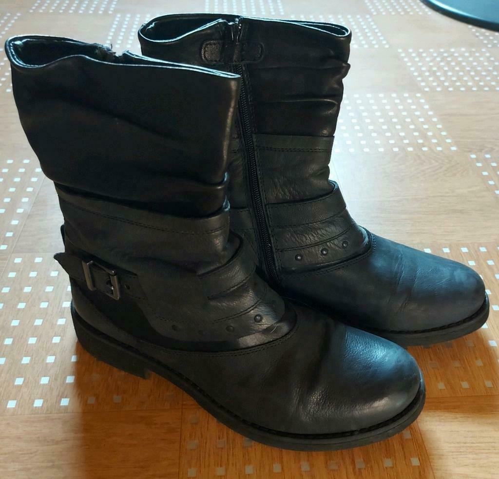 Laarzen amika zwart "39" tamaris, nike gaastra esprit style, Kinderen en Baby's, Meisje, Amika, Ophalen of Verzenden, Laarzen