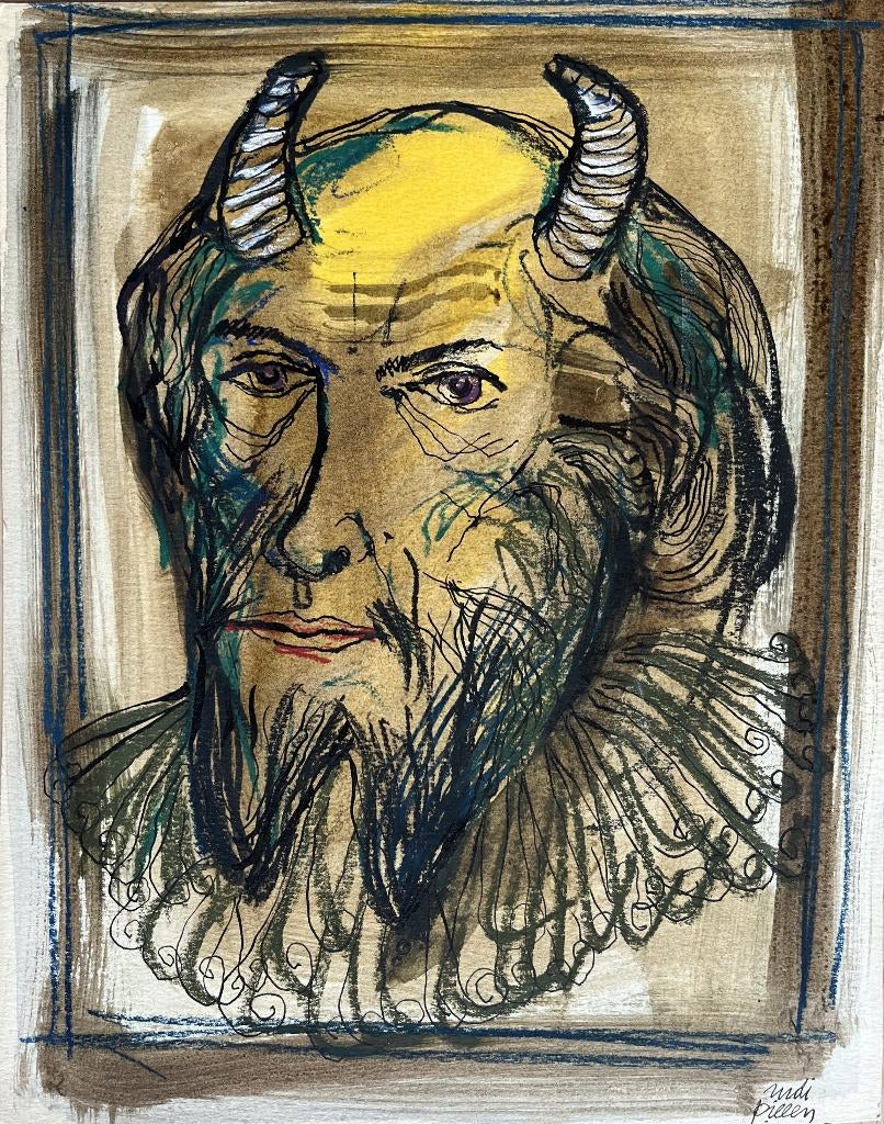 RUDI PILLEN - Portret - Blankenberge, Antiek en Kunst, Ophalen of Verzenden