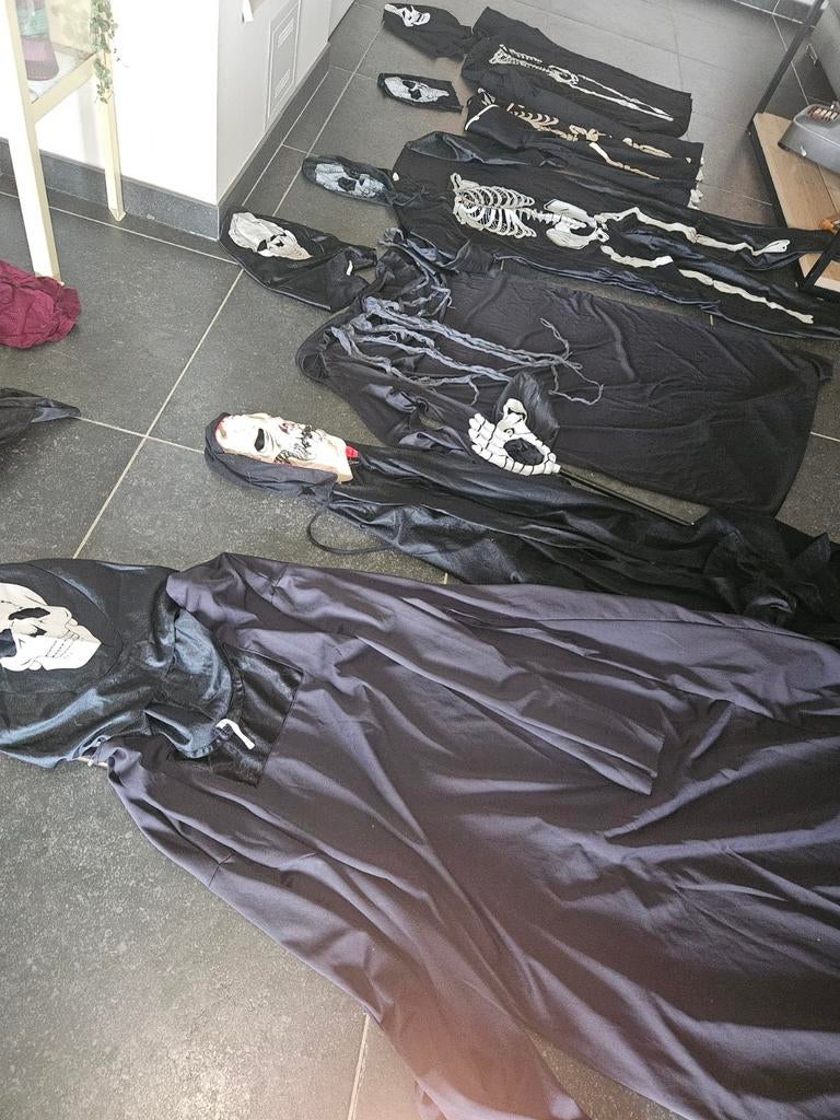 Verkleedkledij griezel, skelet, Ophalen of Verzenden
