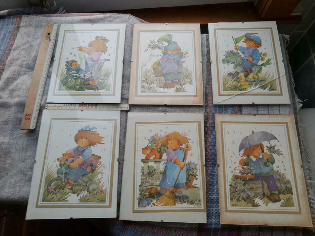 Serie van 6 kadertjes van Jaklien Moerman, Ophalen of Verzenden