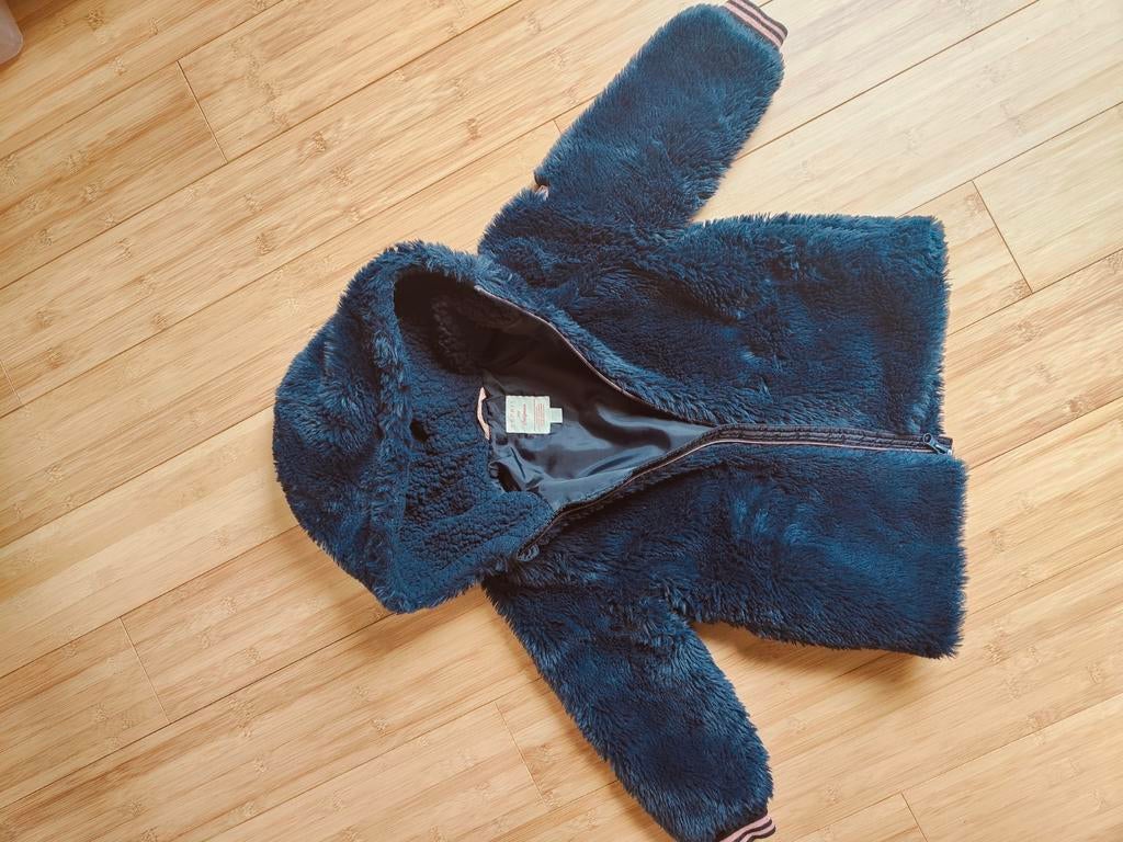 jas blauw teddy 104-110 Esprit mantel, Kinderen en Baby's, Ophalen, Gebruikt, Jas