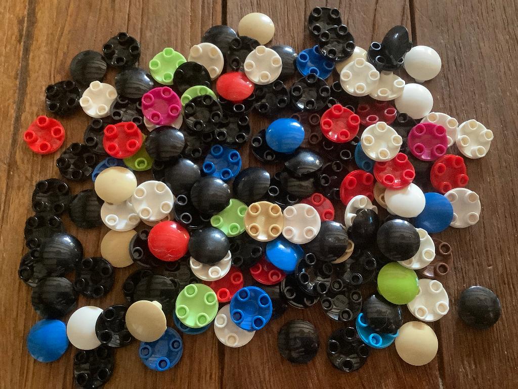 Lego blokjes rond boat studs 132 stuks / 471-9, Enlèvement ou Envoi, Comme neuf, Briques en vrac, Lego
