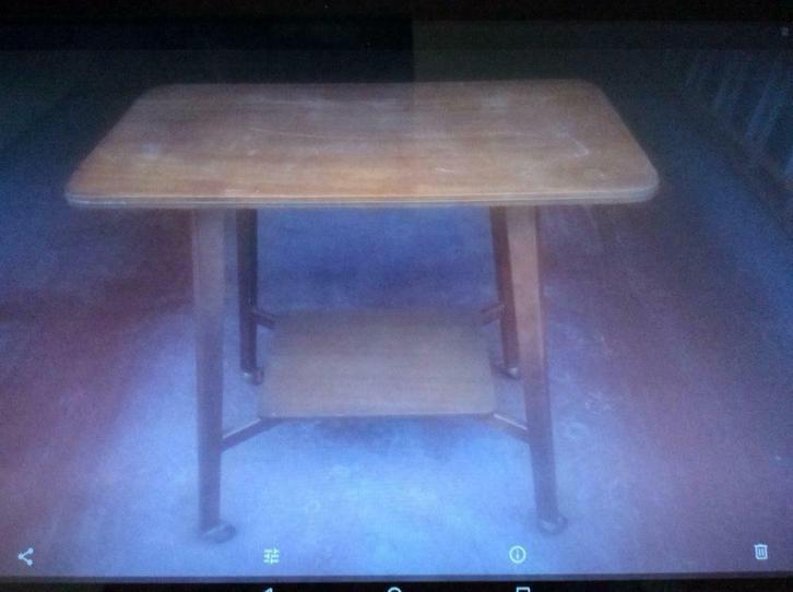 Tafel, Ophalen, Gebruikt, Rechthoekig, Overige houtsoorten