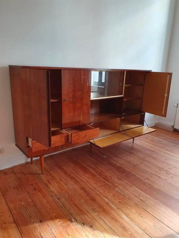 Buffet haut / Enfilade Vintage, Enlèvement, Comme neuf, Verre