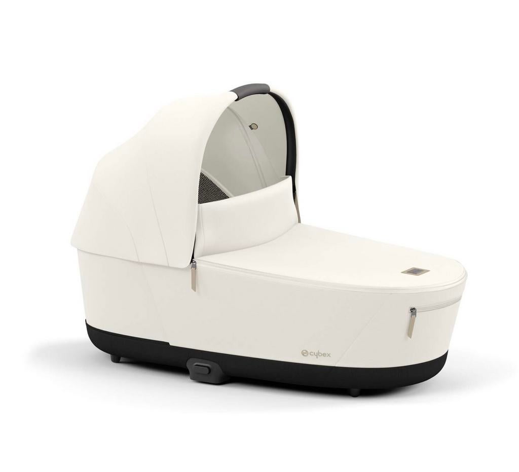 Cybex Priam Lux Carry Cot - Off White incl.regenhoes, Enlèvement, Comme neuf, Poussette, Tige de poussée réglable