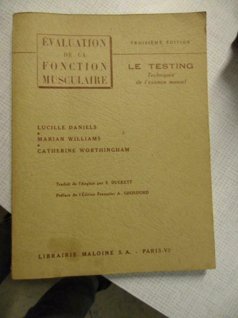 evaluation de la fonction musculaire 1957, Enlèvement ou Envoi