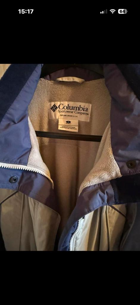 Columbia warme winterjas . Staat S in valt uit als medium, Ophalen of Verzenden, Zo goed als nieuw, Grijs, Columbia