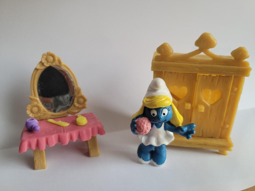 Schtroumpf – Partie de la chambre de la Schtroumpfette -  40, Enlèvement ou Envoi, Utilisé, Schtroumpfette, Maison ou Attribut