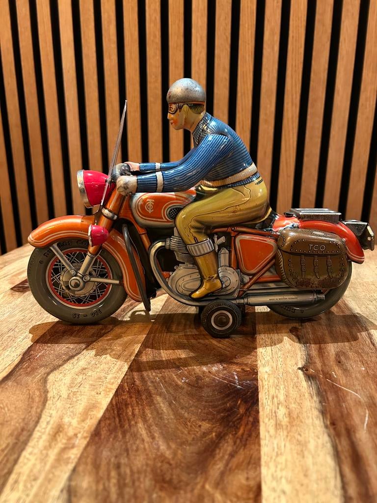 Tippco blikken motor origineel, Antiek en Kunst, Antiek | Speelgoed, Ophalen