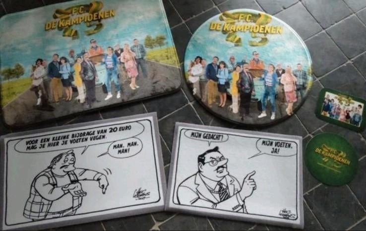 Deurmat mat tapijt placemat muismat FC De Kampioenen sint, Verzamelen, Ophalen, Nieuw