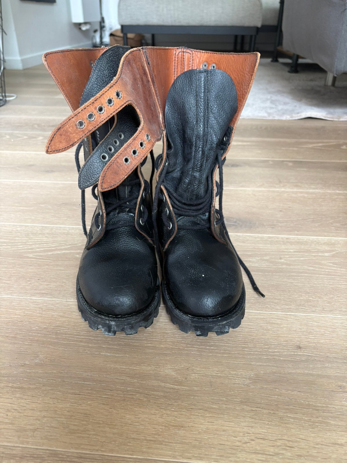French Army Rangers schoenen maat 42, Zwart, Zo goed als nieuw, Wandelschoenen, Ophalen of Verzenden