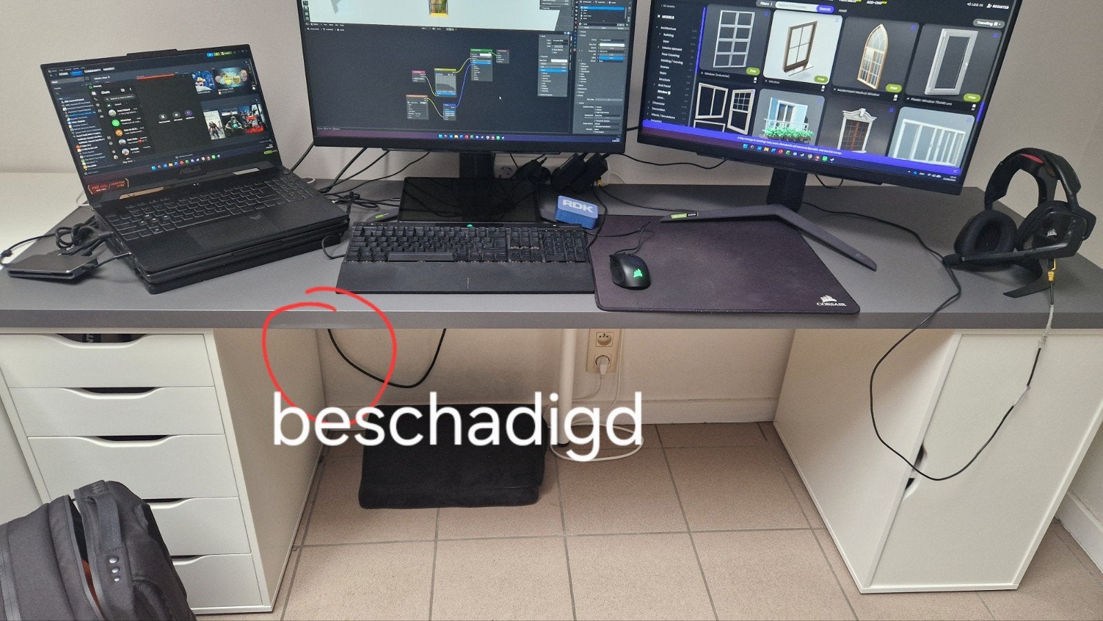 bureau ikea, Ophalen, Met lades, IKEA
