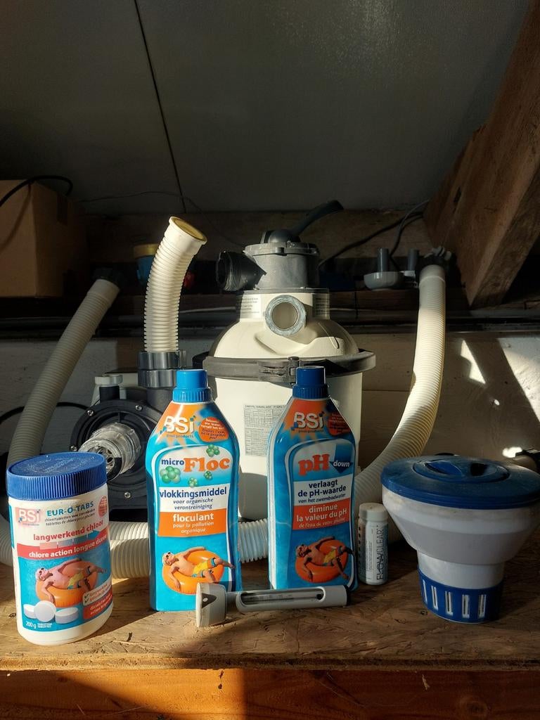 Zandfilter met pomp, Ophalen