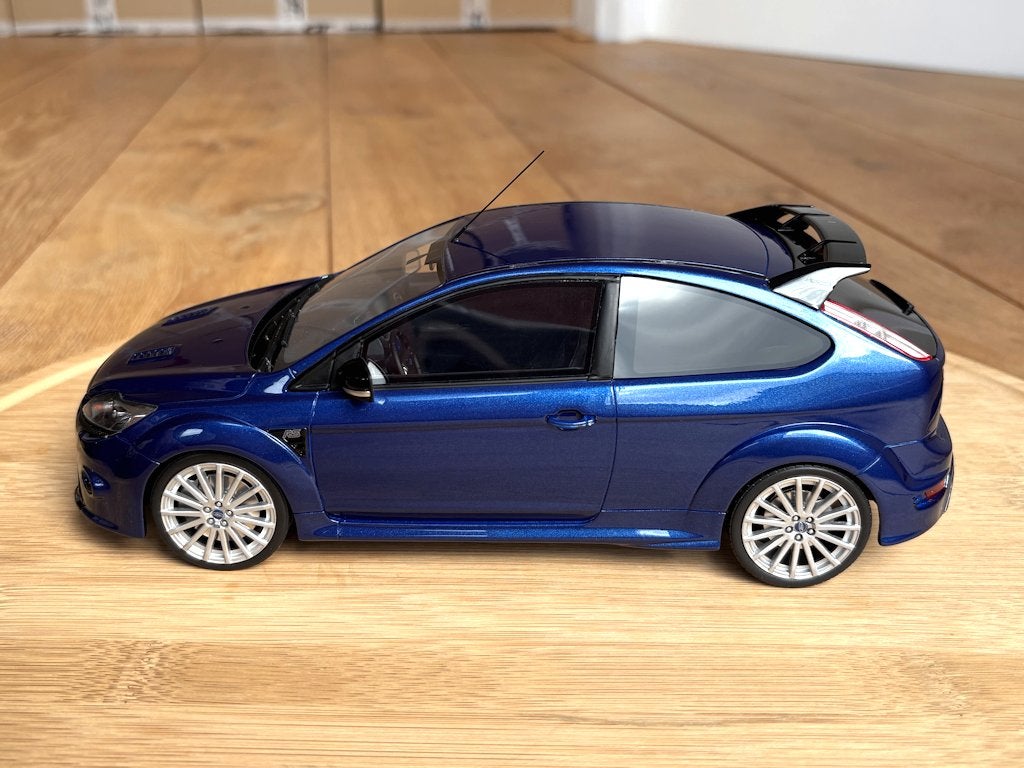 Ford Focus RS mk2 blauw 1:18 OttO Mobile OT1067 in doos ovp, Hobby & Loisirs créatifs, Voitures miniatures | 1:18, Enlèvement ou Envoi