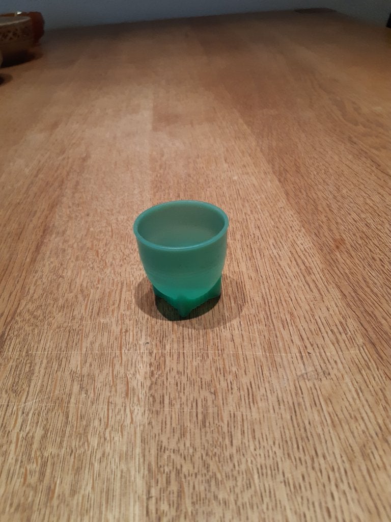 eierdopje donkergroen vintage, Kunststof, Overige typen, Vintage, Ophalen of Verzenden