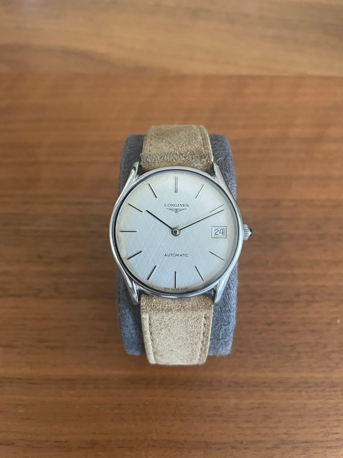 Longines 4184 Linen Wijzerplaat - Full Set, Bijoux, Sacs & Beauté, Montre-bracelet, Enlèvement ou Envoi, Acier, 1960 ou plus tard