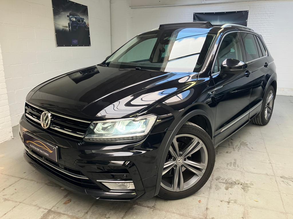 Tiguan 1.4Tsi R-Line Pano-Leder-Keylles..Full..!, Auto's, Volkswagen, Leder, Bedrijf, 1400 cc, Lichtsensor