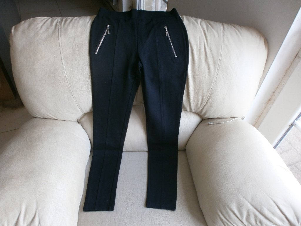 Pantalon style jegging noir S, Taille 36 (S), Porté, Noir, Enlèvement