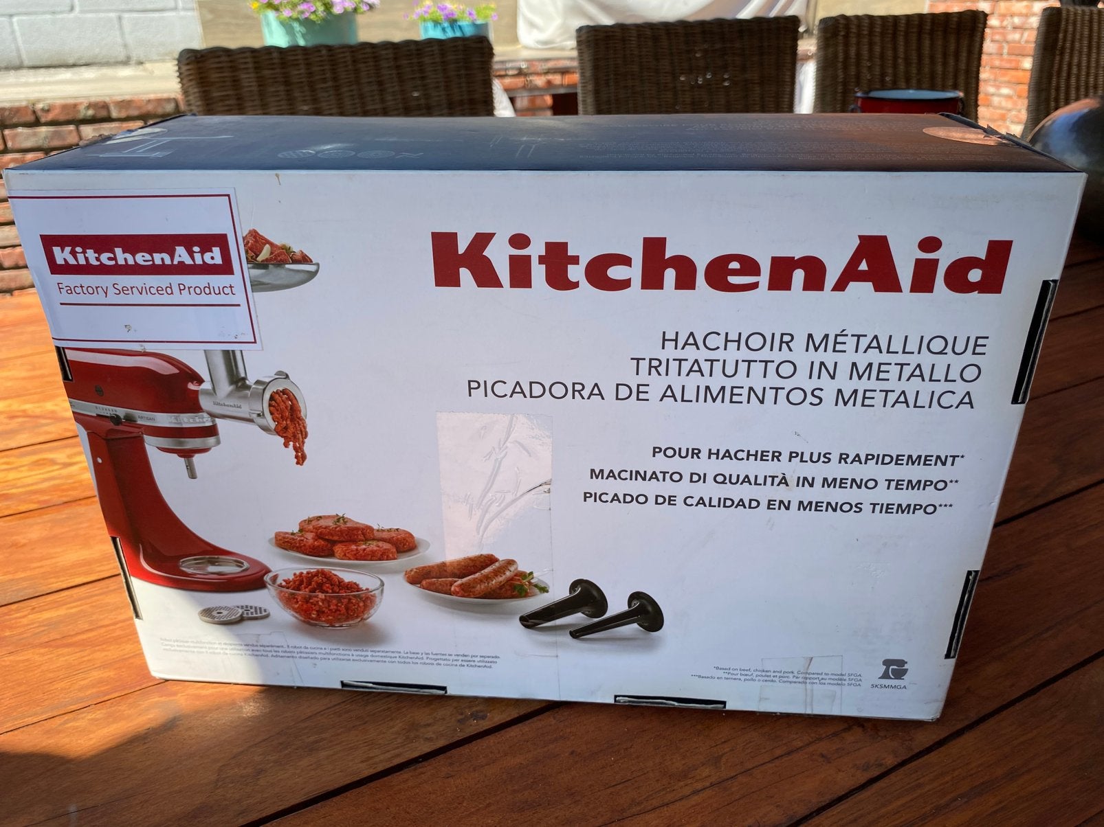 Hakmolen( vlees) van metaal kitchenaid, Ophalen, Zo goed als nieuw