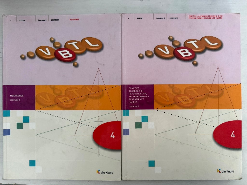 VBTL 4 Wiskundeboeken - leerweg 5, Boeken, Ophalen, ASO, Wiskunde B, Die keure