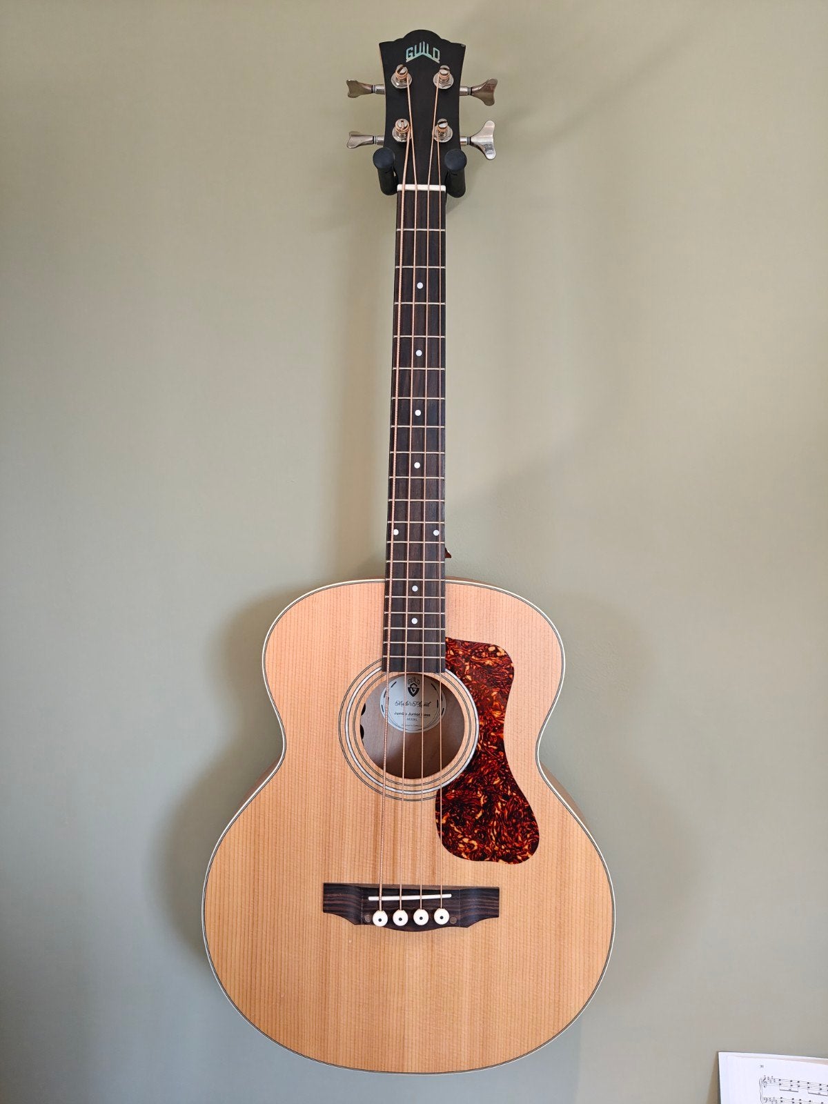 Guild Jumbo Junior Bass  – akoestische bas, Musique & Instruments, Instruments à corde | Guitares | Basses, Enlèvement, Utilisé