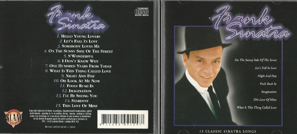 CD * FRANK SINATRA - 15 CLASSIC SINATRA SONGS, Cd's en Dvd's, Cd's | Jazz en Blues, Ophalen of Verzenden, Zo goed als nieuw, Jazz