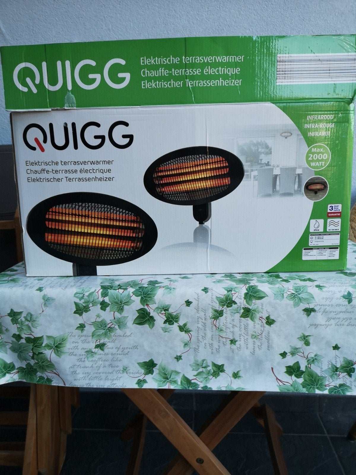 Radiateur de terrasse Quigg, Enlèvement ou Envoi, Comme neuf, Électrique, Mur