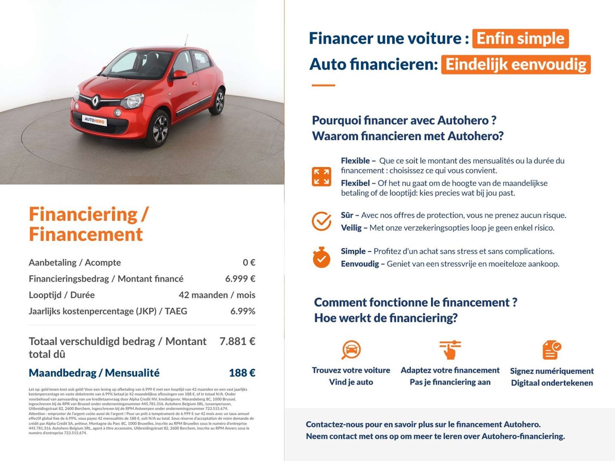 Renault Twingo 1.0 SCe Live (année de construction 2016), Boîte manuelle, 5 portes, Tissu, 999 cm³