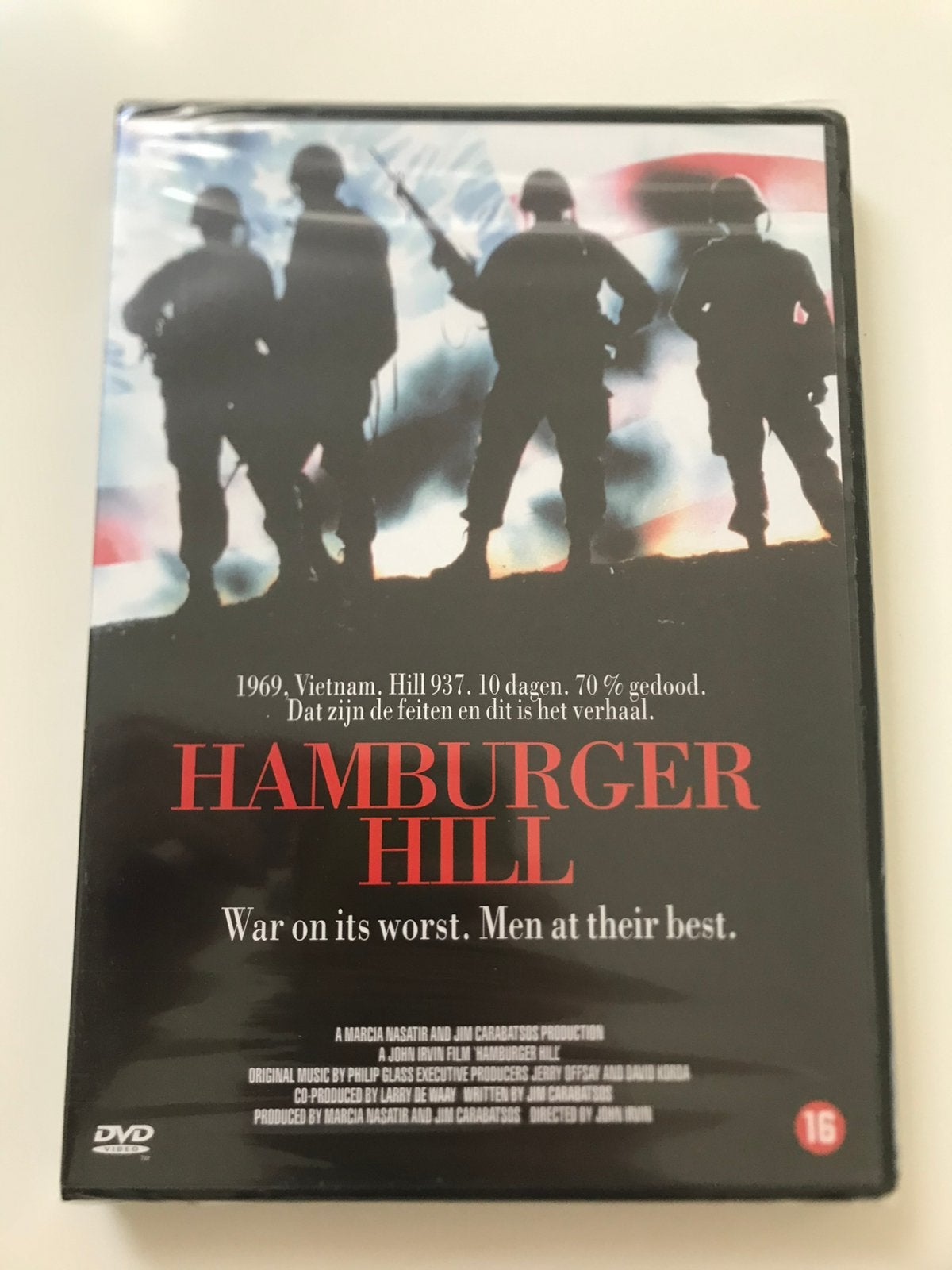 DVD Hamburger Hill (nieuw), Engels, Vanaf 16 jaar, Nederlands, Ophalen of Verzenden