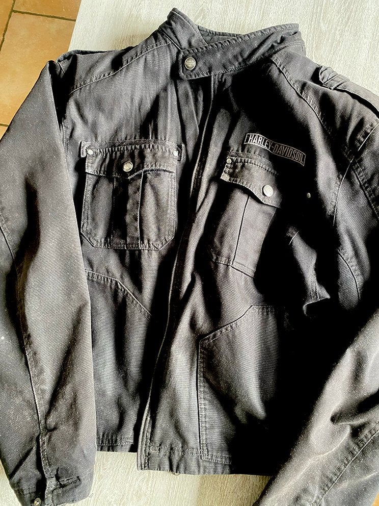 Veste Harley Davidson, Taille 56/58 (XL), Comme neuf, Noir, Harley Davidson