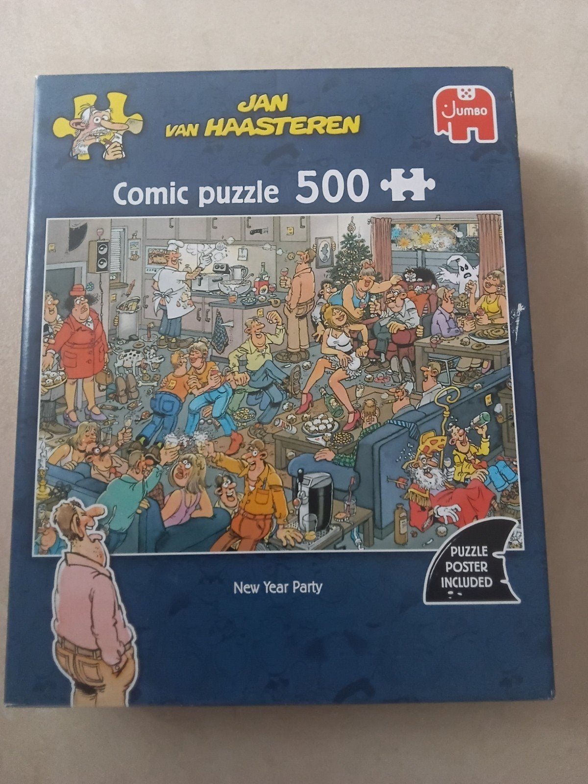 puzzel Jan van haasteren.Nieuwjaarsparty 500 stuks, Ophalen of Verzenden, 500 t/m 1500 stukjes, Zo goed als nieuw