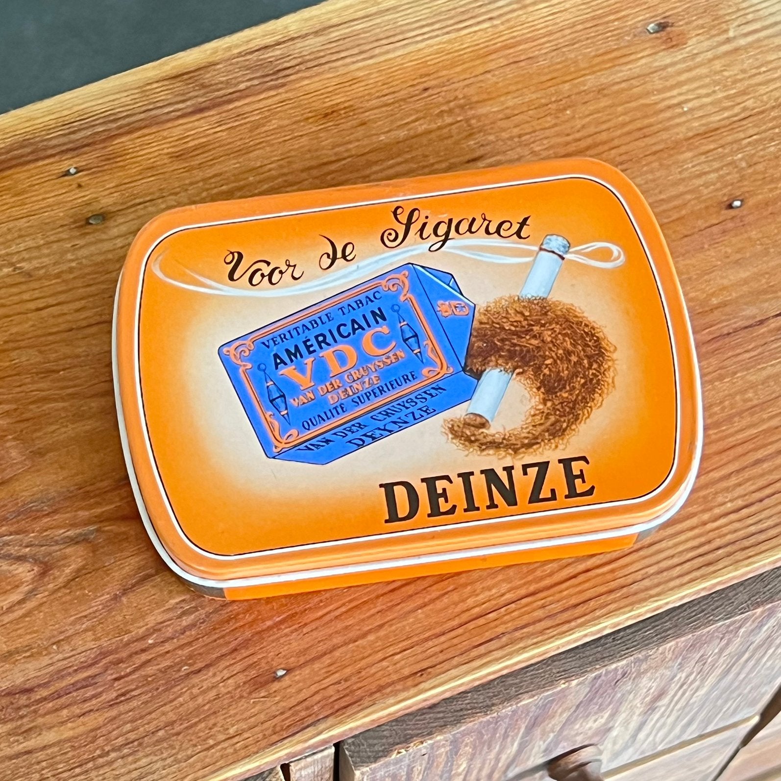 Boite en fer tabac Van der Kruyssen Deinze, Enlèvement ou Envoi