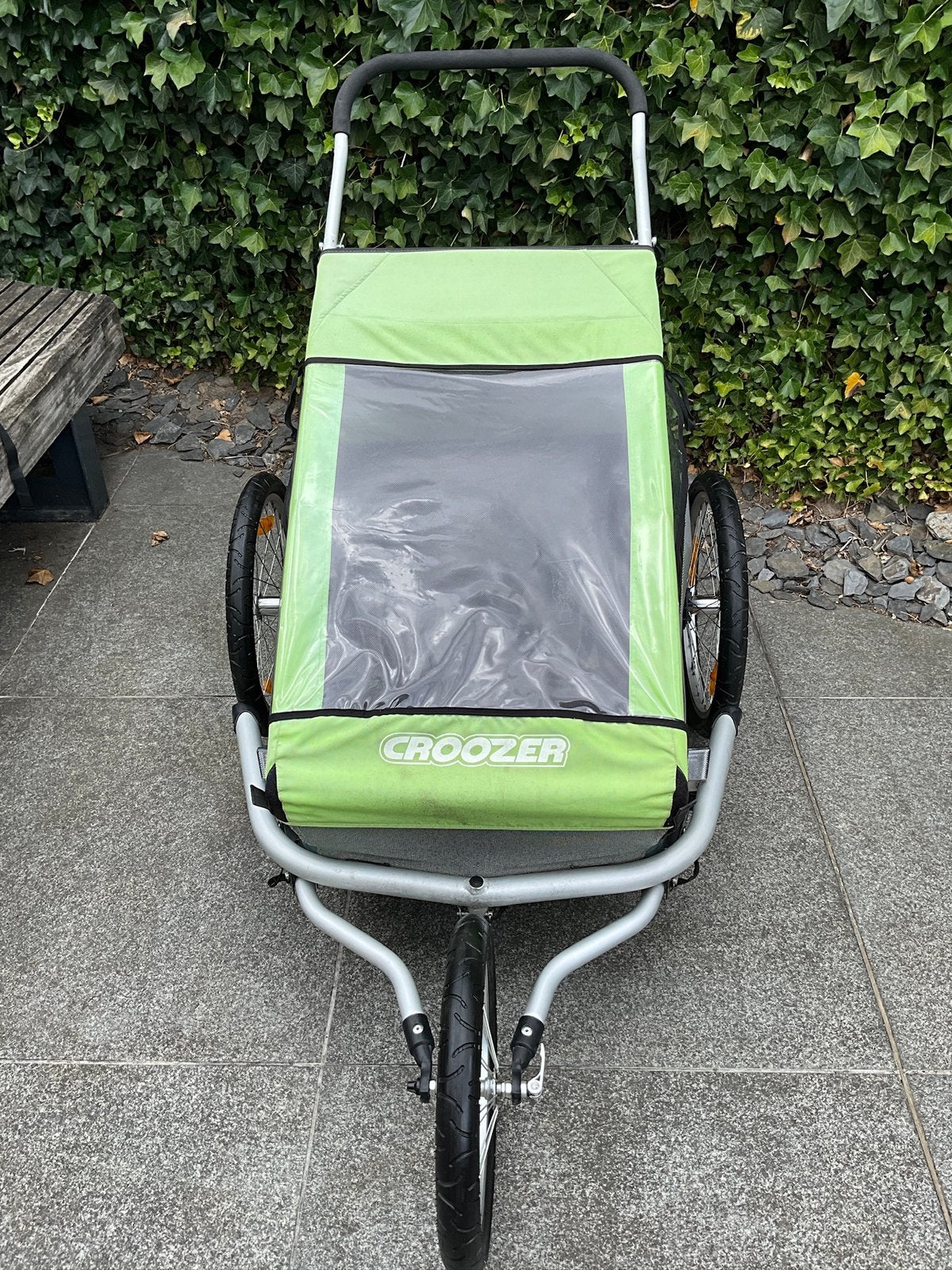 Remorque à vélo et hamac Croozer Kid pour 2, 40 à 60 kg, Pliable, Comme neuf, Enlèvement