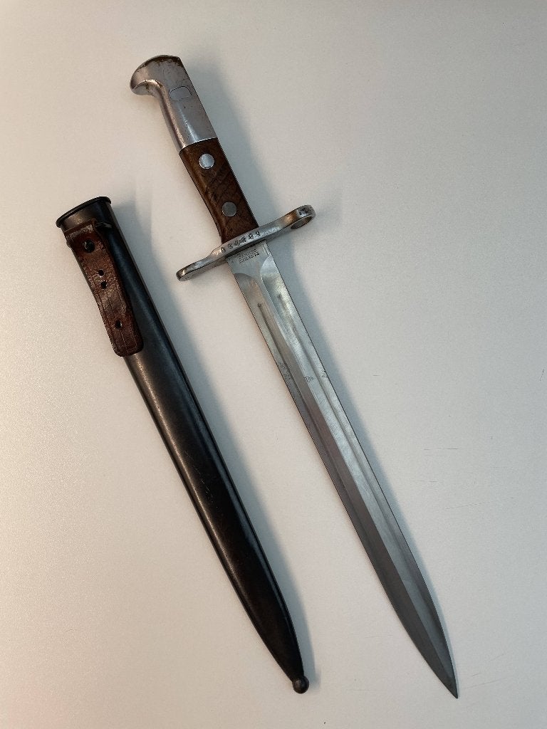 Baïonnette modèle suisse 1918, Collections, Enlèvement ou Envoi, Couteau ou Poignard