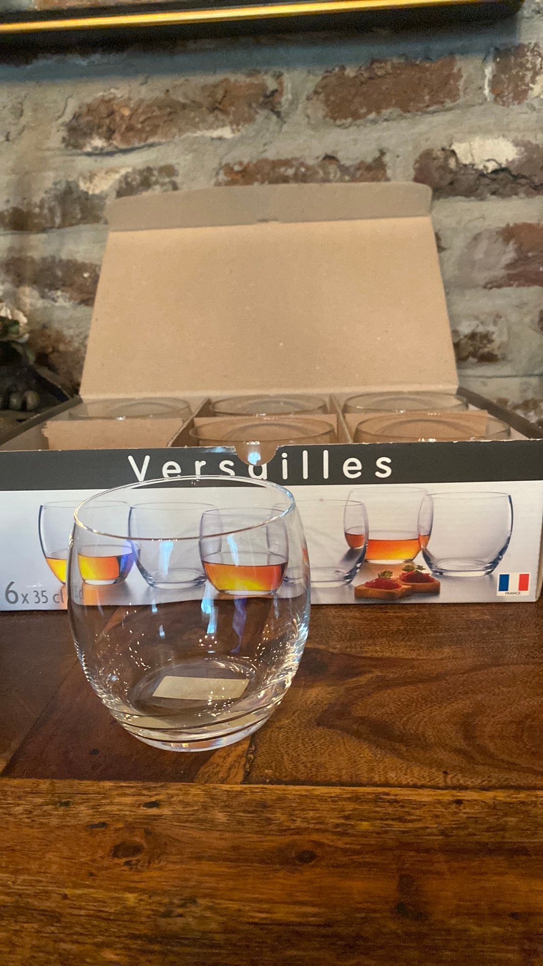 Luminarc Versailles glazen Nieuw, Enlèvement, Comme neuf