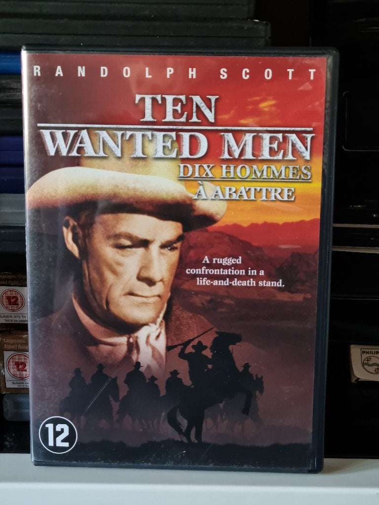 Ten Wanted Men, Randolph Scott, Richard Boone,, Ophalen of Verzenden