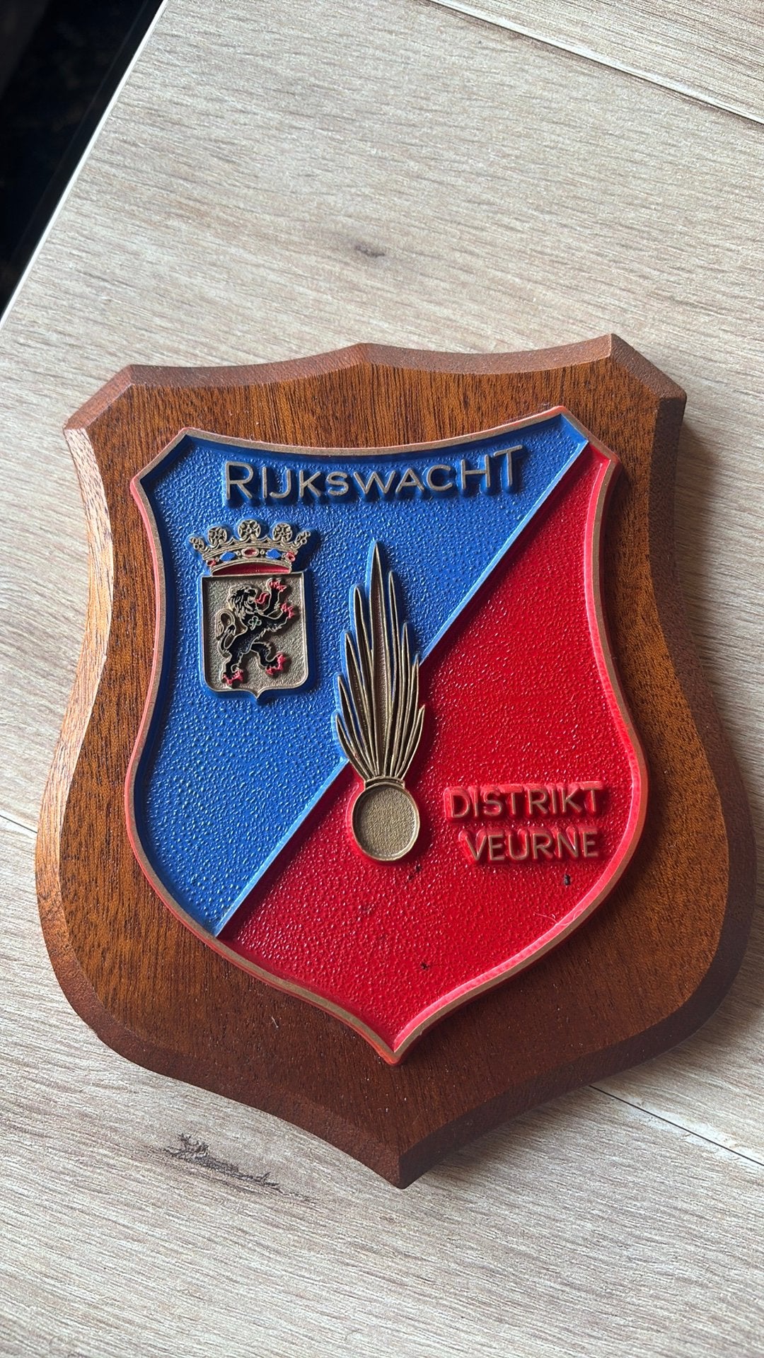 Crest Gendarmerie distrikt Veurne, Ophalen of Verzenden, Rijkswacht