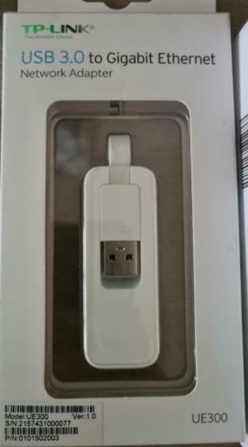 TP-Link UE300 - Ethernet Adapter - USB 3.0 naar Gigabit, Informatique & Logiciels, Cartes réseau, Enlèvement, Neuf, Externe