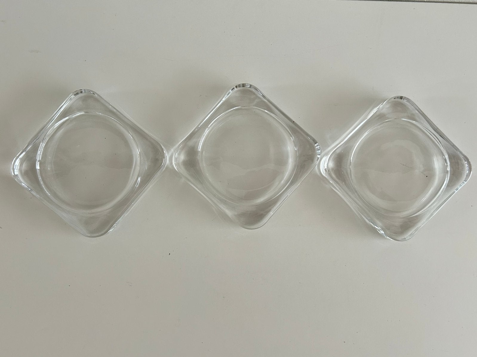 3 glas of tas onderzetters, Ophalen of Verzenden, Zo goed als nieuw, Glas