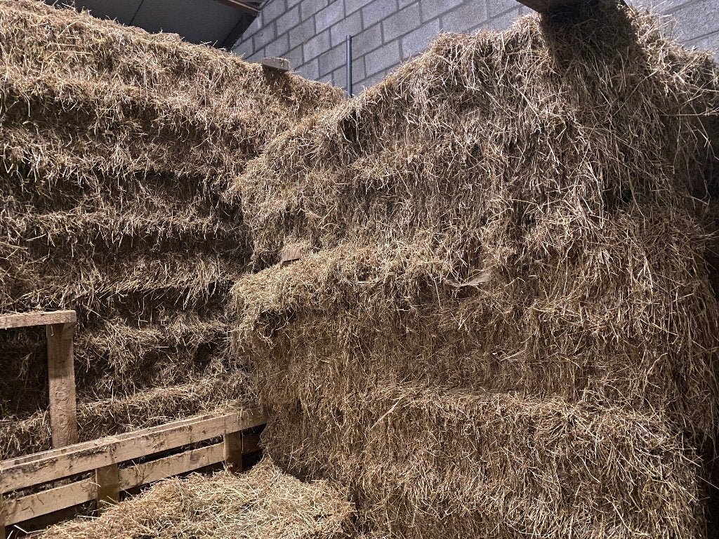 Grote pakken hooi 2e snede, Ophalen