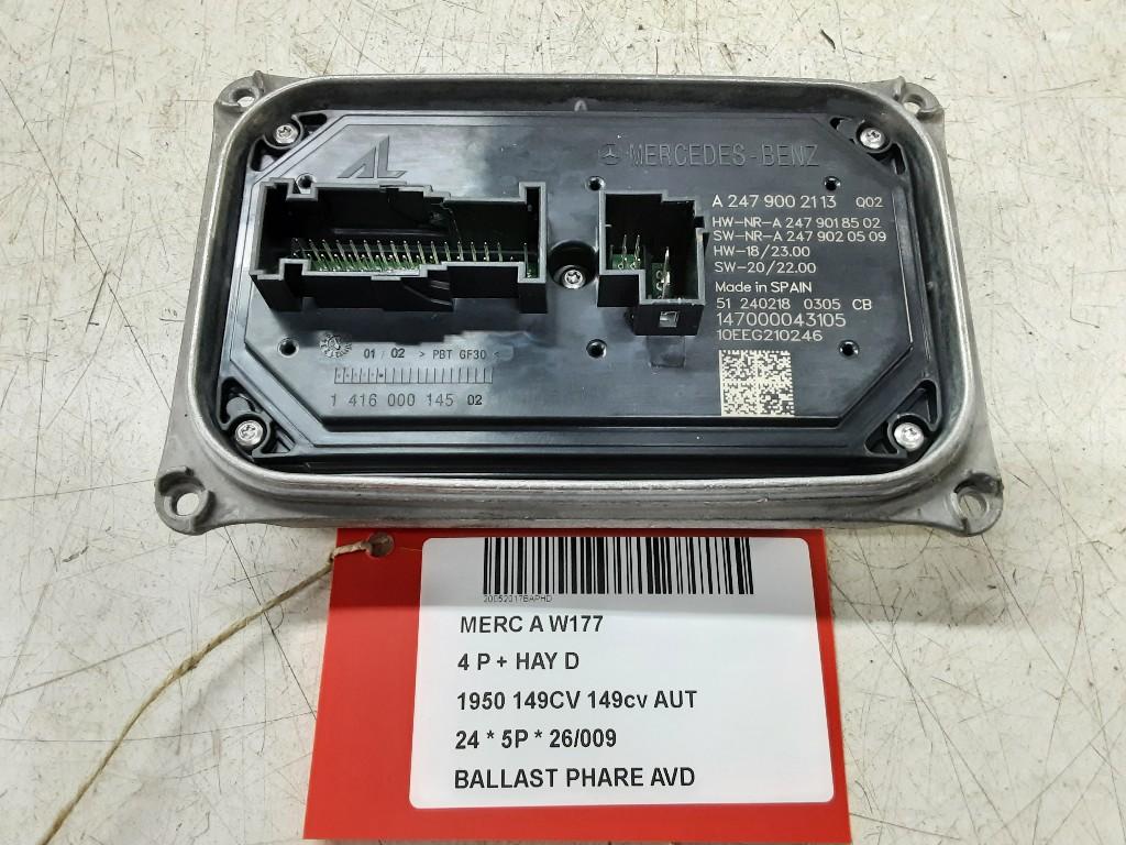 BALLAST DE PHARE XENON DROIT A (177.0) (A2479002113), Mercedes-Benz, Mevr. I. Hauben, Utilisé, Rue de l'Espoir 34 34
4030  GRIVEGNÉE, BE