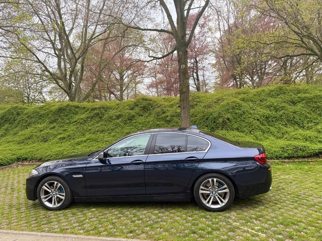 Bmw LCI 2014 f10 euro 6, Auto's, BMW, Euro 6, Blauw, Leder, Bruin